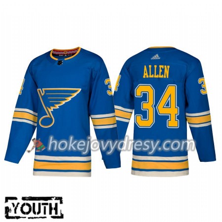 Dětské Hokejový Dres St. Louis Blues Jake Allen 34 Alternate 2018-2019 Adidas Authentic